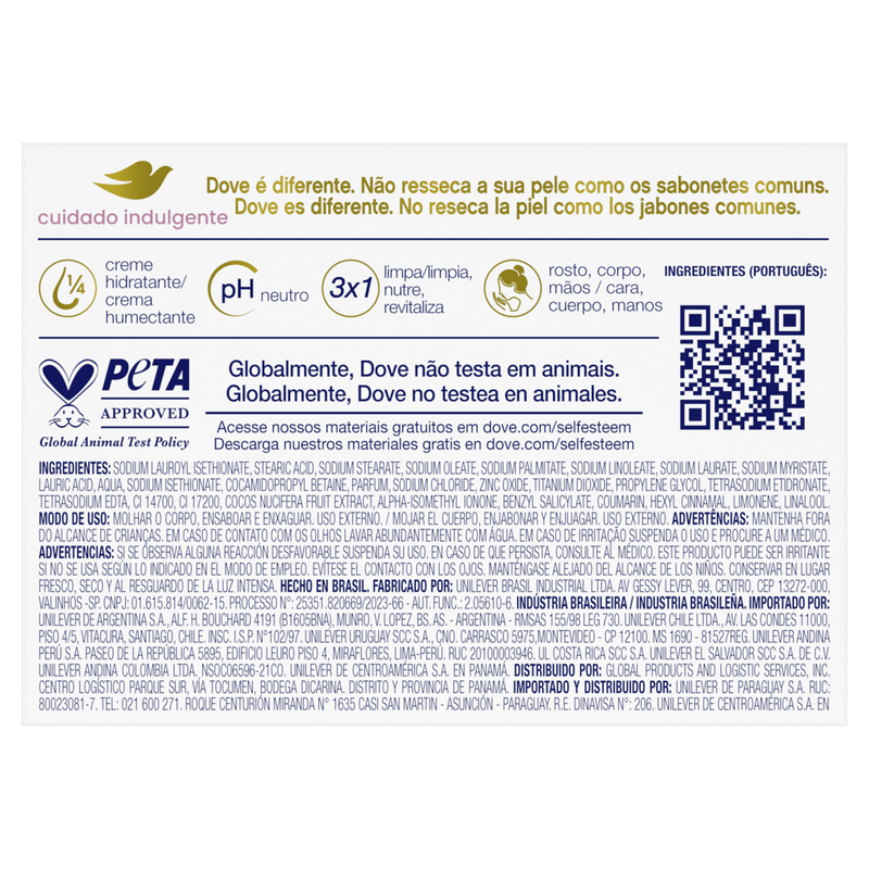 Sabonete Dove Leite Coco 90G - Dove