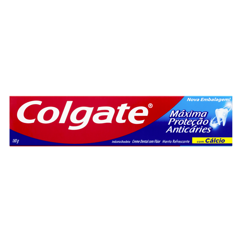Creme Dental Colgate Máxima Proteção Anticáries Menta 180g