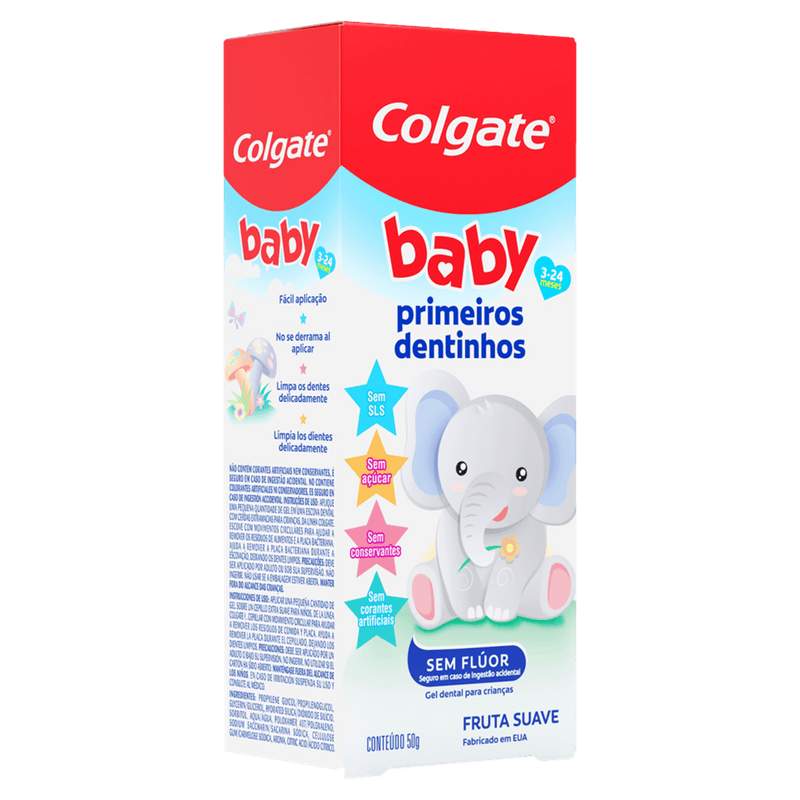 Creme Dental Infantil Colgate Baby Sem Flúor Fruta Suave 50g