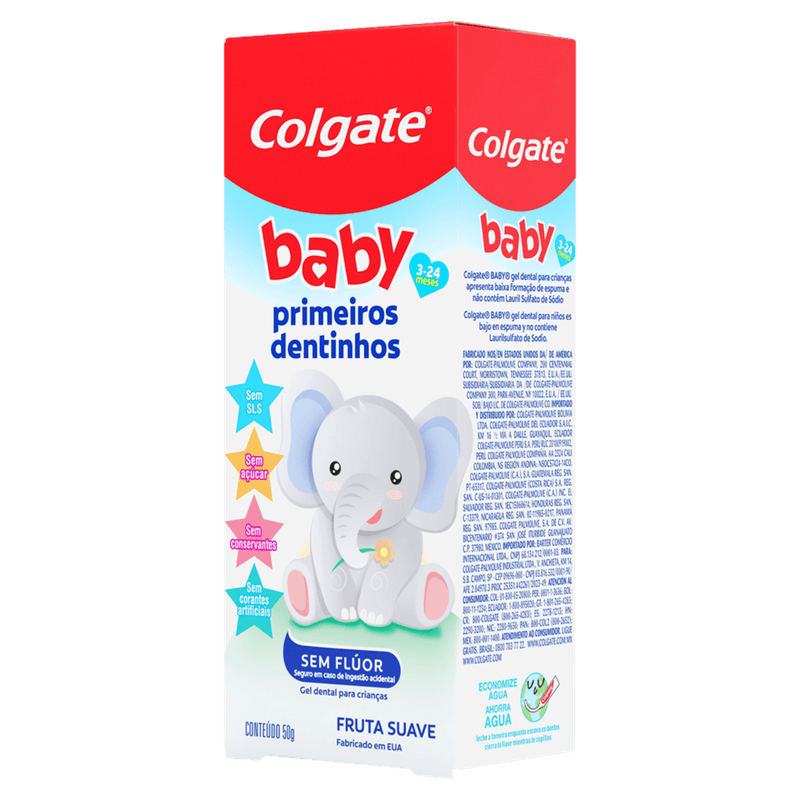 Creme Dental Infantil Colgate Baby Sem Flúor Fruta Suave 50g