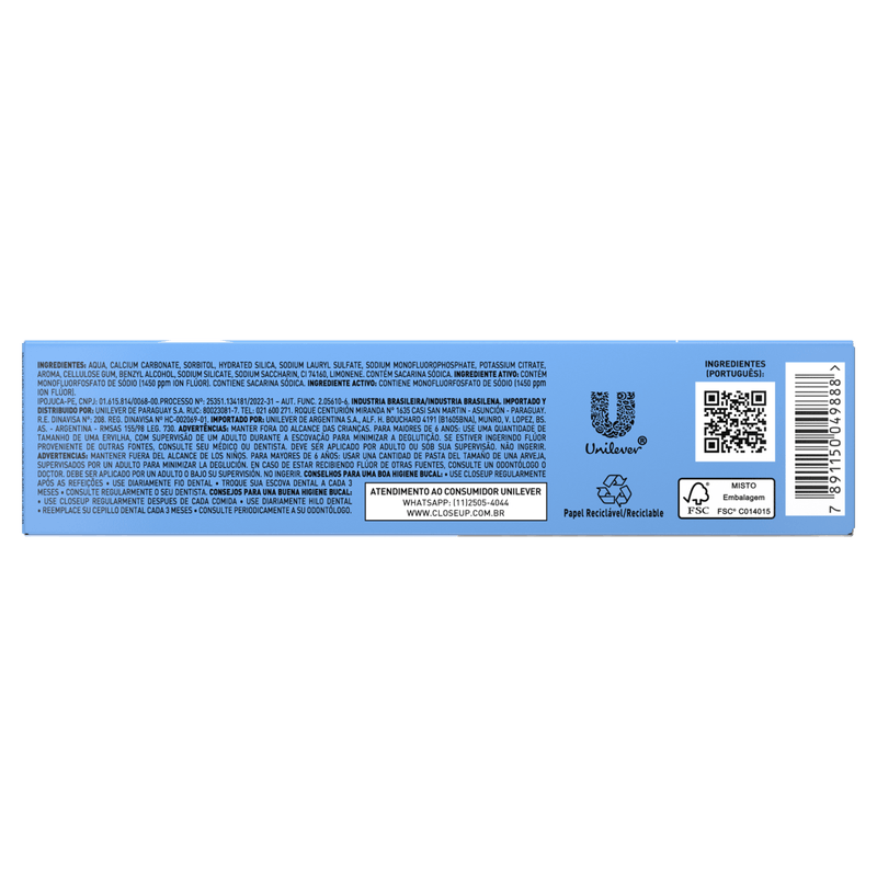 Creme Dental Close Up Triple Hortelã 70g