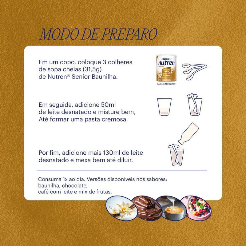 Kit Complemento Alimentar Nutren Senior Sem Sabor 1,48kg Ganhe 30% Desconto na Segunda Lata