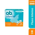 Absorvente Interno O.B. ProComfort Super 8 Unidades Fluxo Intenso