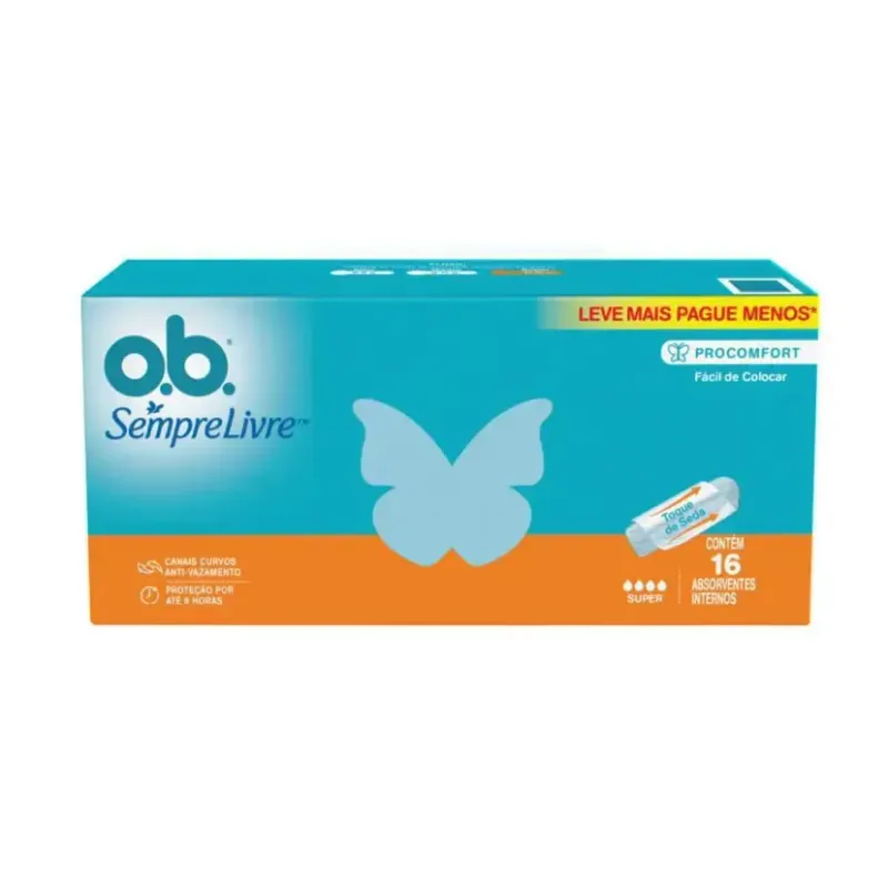 Absorvente Interno O.B. ProComfort Super 16 Unidades