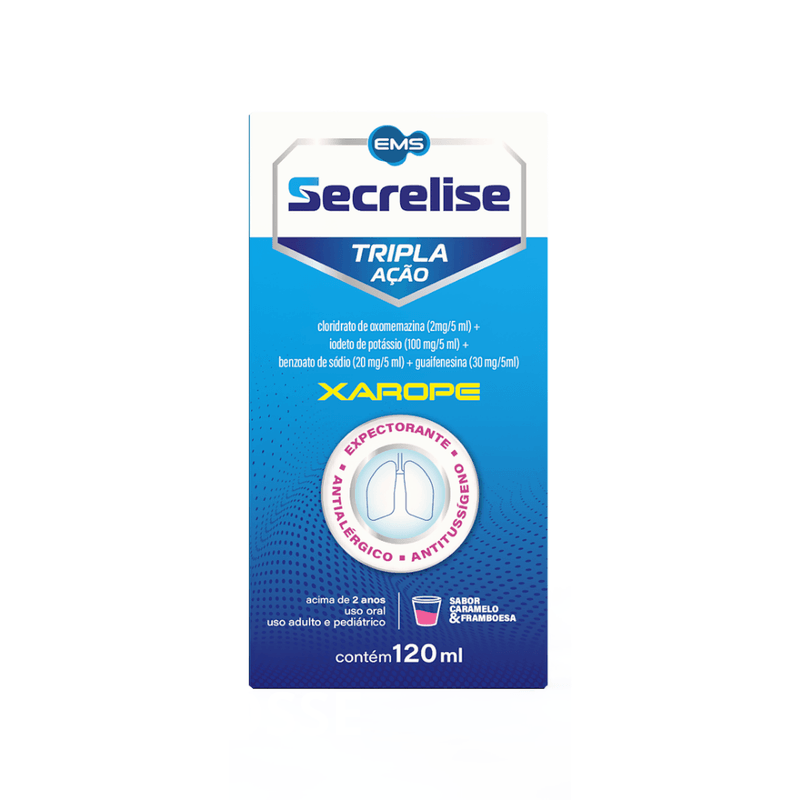 Secrelise Tripla Ação Xarope 120ml - Ems