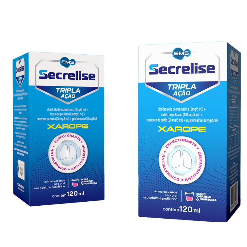 Secrelise Tripla Ação Xarope 120ml - Ems