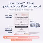 Suplemento Alimentar Nicoben Cabelo, Pele e Unhas - 60 Cápsulas Gelatinosas