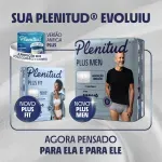 Plenitud Plus Men Roupa Íntima Masculino G/XG - 16 Unidades