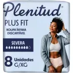 Plenitud Plus Fit Roupa Íntima para Mulheres G/XG - 8 Unidades