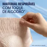 Plenitud Plus Fit Roupa Íntima para Mulheres P/M - 8 Unidades