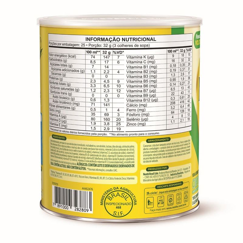 Composto Lácteo Ninho Fases 3+ 800g