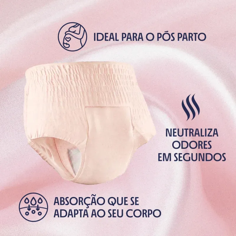 Plenitud Femme Roupa Íntima Pós-Parto G/XG - 8 Unidades