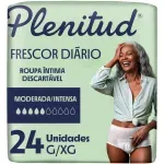 Plenitud Frescor Diário Roupa Íntima 2x mais Fresca G/XG - 24 Unidades