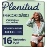 Plenitud Frescor Diário Roupa Íntima 2x mais Fresca P/M - 16 Unidades
