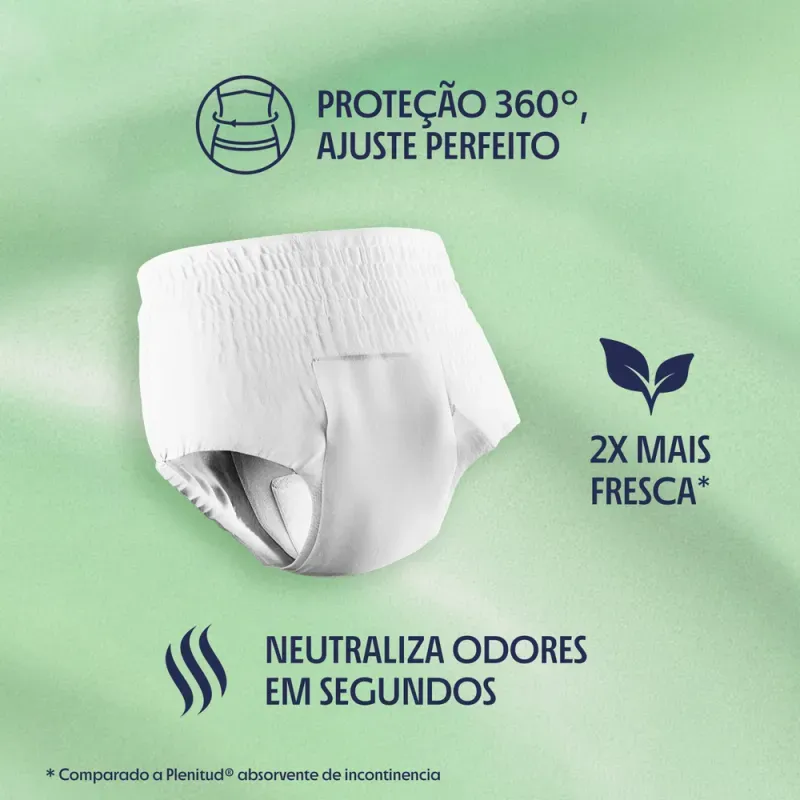 Plenitud Frescor Diário Roupa Íntima 2x mais Fresca P/M - 16 Unidades
