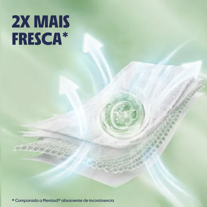 Plenitud Frescor Diário Roupa Íntima 2x mais Fresca P/M - 16 Unidades