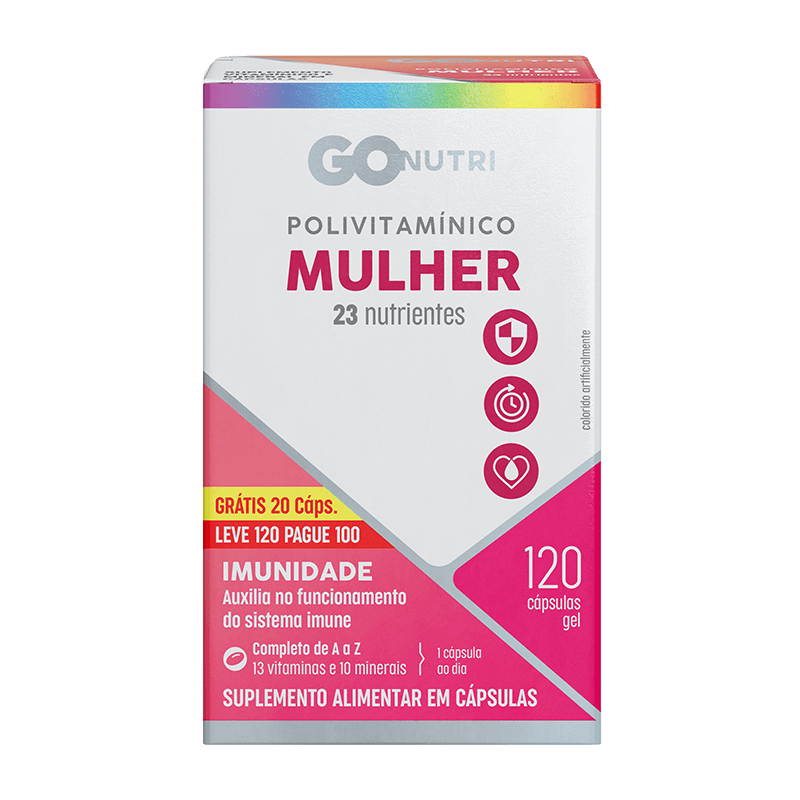 Polivitamínico Mulher GOnutri - 120 Cápsulas
