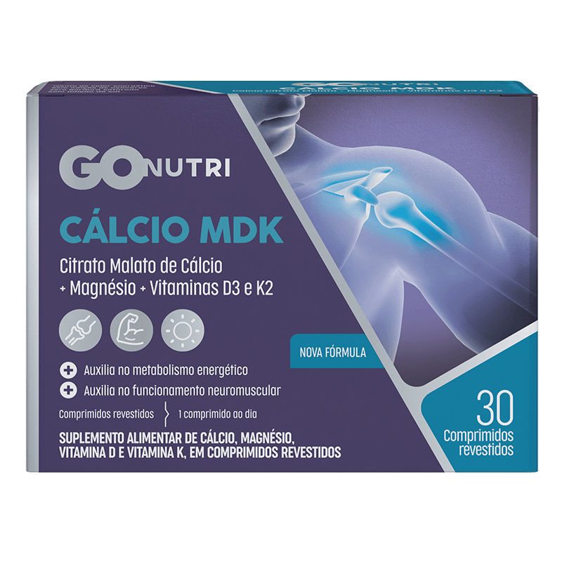 Cálcio Citrato MDK Max GOnutri - 30 Comprimidos