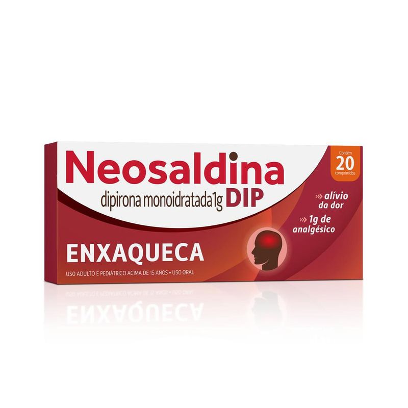 Neosaldina Analgésico Dip 1g - 20 Comprimidos