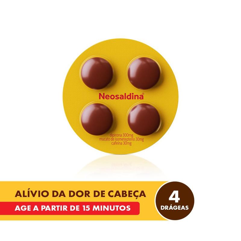 Neosaldina Analgésico - 4 Drágeas
