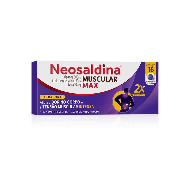 Neosaldina Muscular Max Analgésico e Relaxante Muscular - 16 Comprimidos