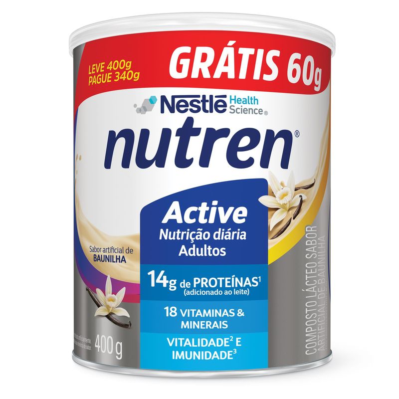 Complemento Alimentar Nutren Active Baunilha - 400g