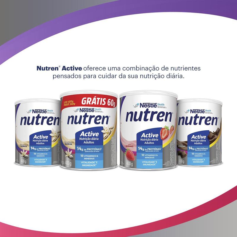 Complemento Alimentar Nutren Active Baunilha - 400g