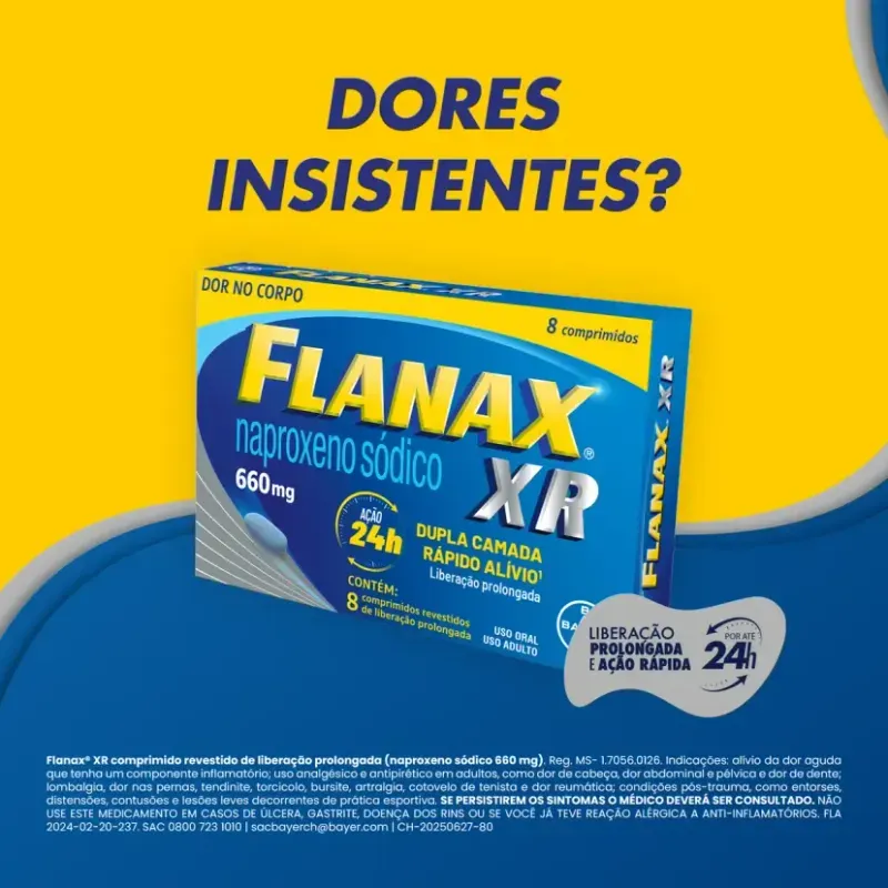 Flanax XR 660mg 8 Comprimidos - Bayer