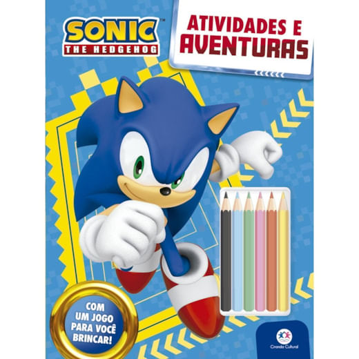 Livro de Atividades Sonic Atividades e Aventuras Ciranda Cultural 1un