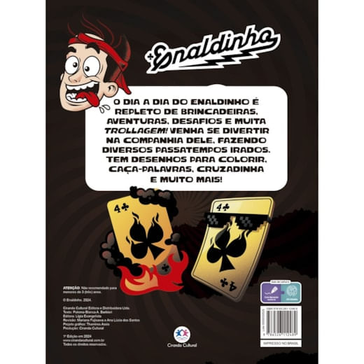 Livro de Passatempos Enaldinho com Adesivos Ciranda Cultural 1un