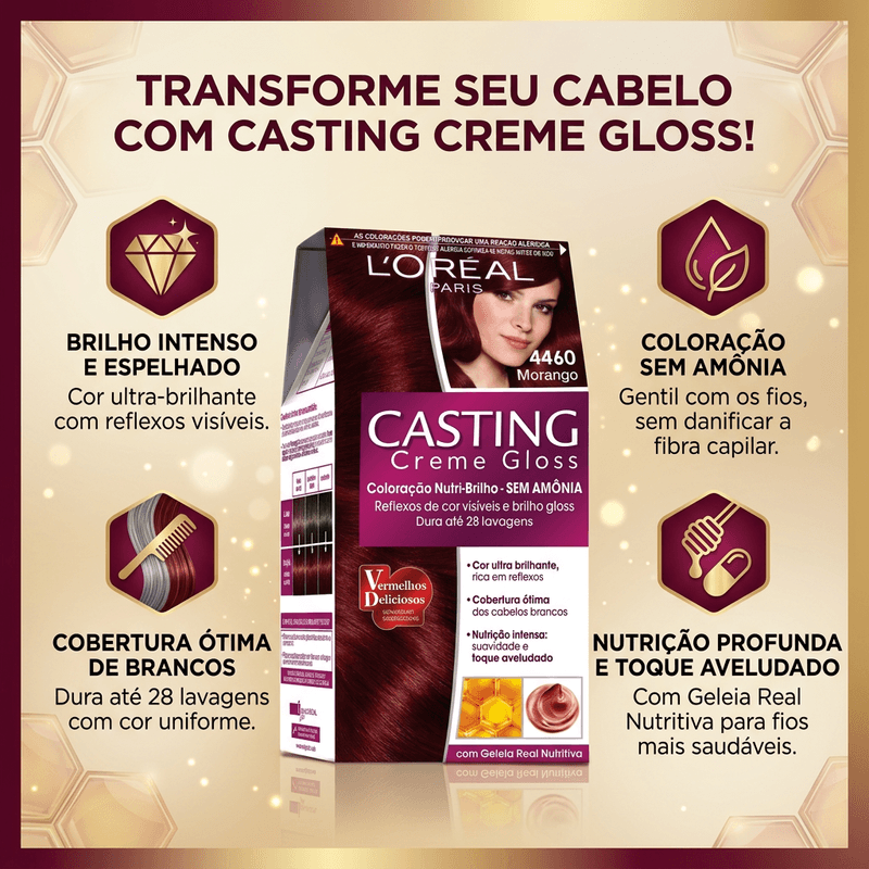 Tintura Casting Creme Gloss 4460 Mor - Casting Crem Gloss 4