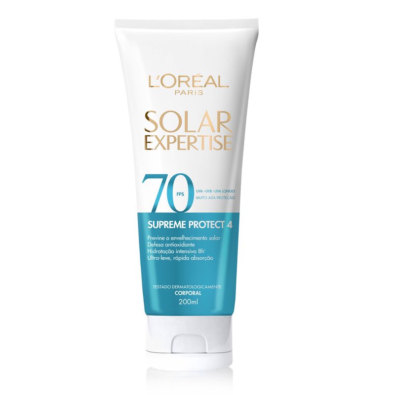 Protetor Solar Corporal L'Oréal Paris Solar Expertise Supreme Protect 4 FPS 70, 200ml 2