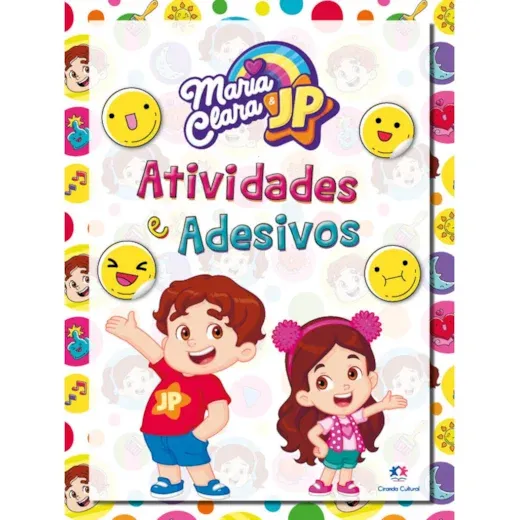 Livro de Atividades e Adesivos Maria Clara e JP 1un Ciranda Cultural