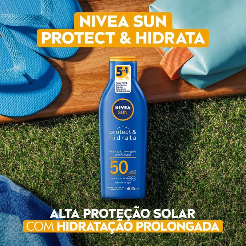 Protetor Solar Nivea Sun Protect & Hidrata - FPS50 - 400ml 3