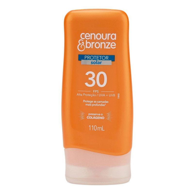 Protetor Solar Cenoure E Bronze Fps30 110Ml - Cenoura Bronze 1
