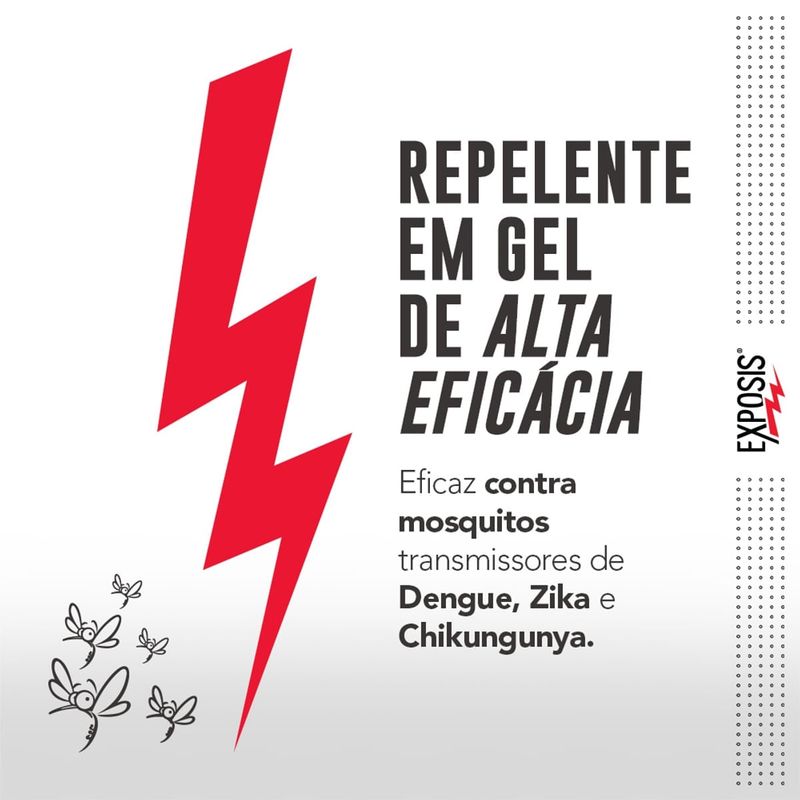 Repelente para Insetos Exposis - Gel - 100ml 3