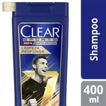 Shampoo Anticaspa Clear Men Sports Frasco 400ml 1