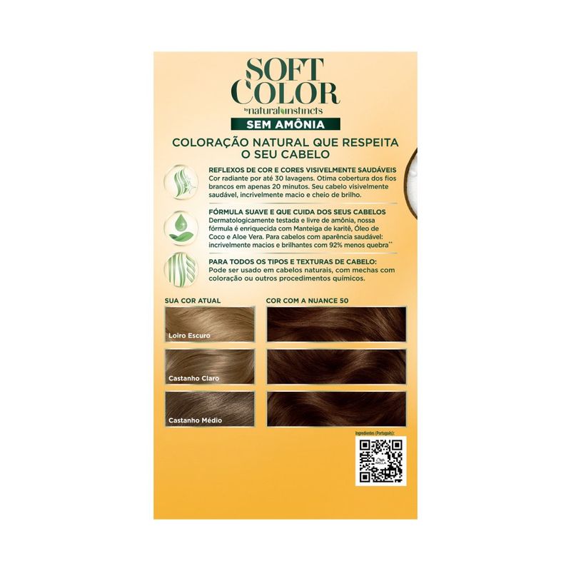 Tintura Soft Color 50 Castanho Claro - Soft Color 3