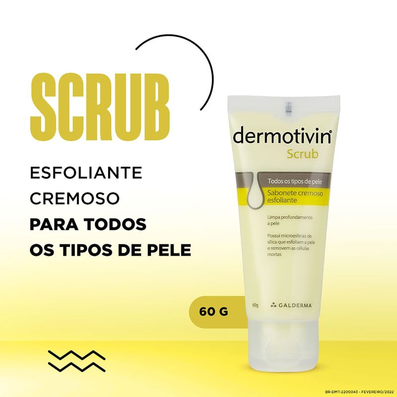 Sabonete Esfoliante Dermotivin Scrub 60g 5