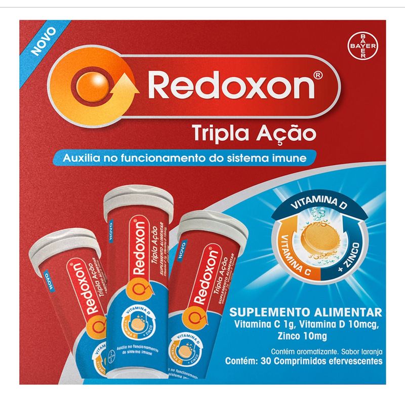 Suplemento Vitamina C Redoxon 1000mg Comprimido Efervescente 30 Unidades 1
