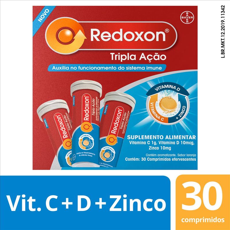 Suplemento Vitamina C Redoxon 1000mg Comprimido Efervescente 30 Unidades 2