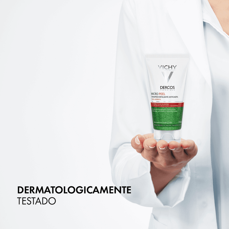 Shampoo Anticaspa Vichy Dercos Micropeel 150ml Esfoliante 3