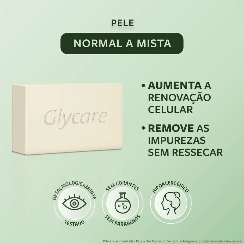 Sabonete Facial Glycare Mantecorp Skincare 90g Barra 2