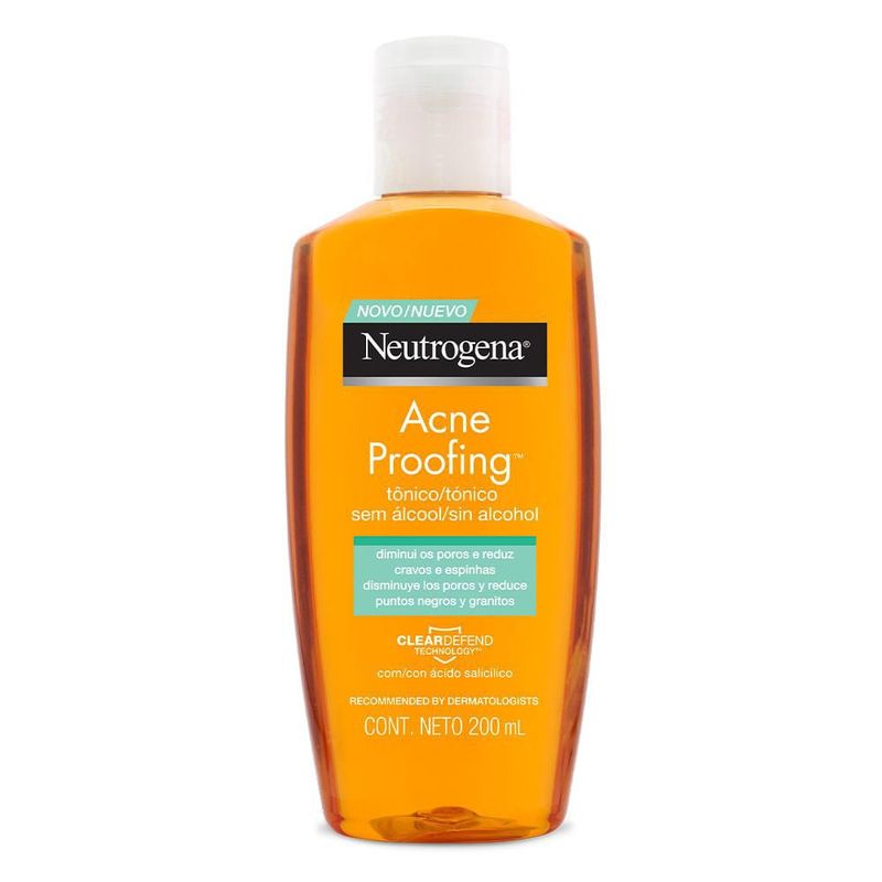 Tônico sem álcool Neutrogena Acne Proofing 200ml 2