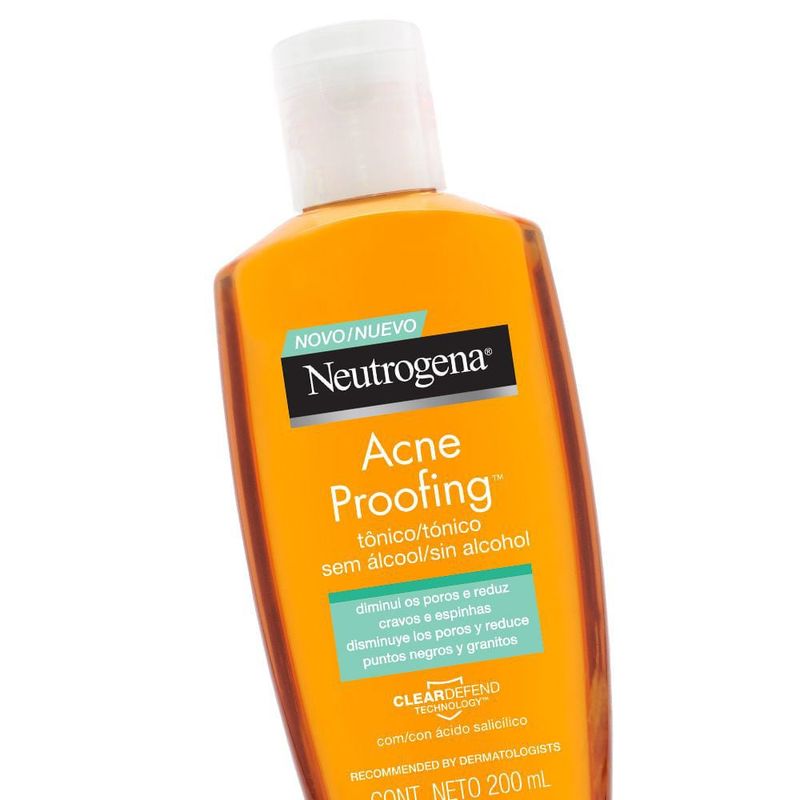 Tônico sem álcool Neutrogena Acne Proofing 200ml 4