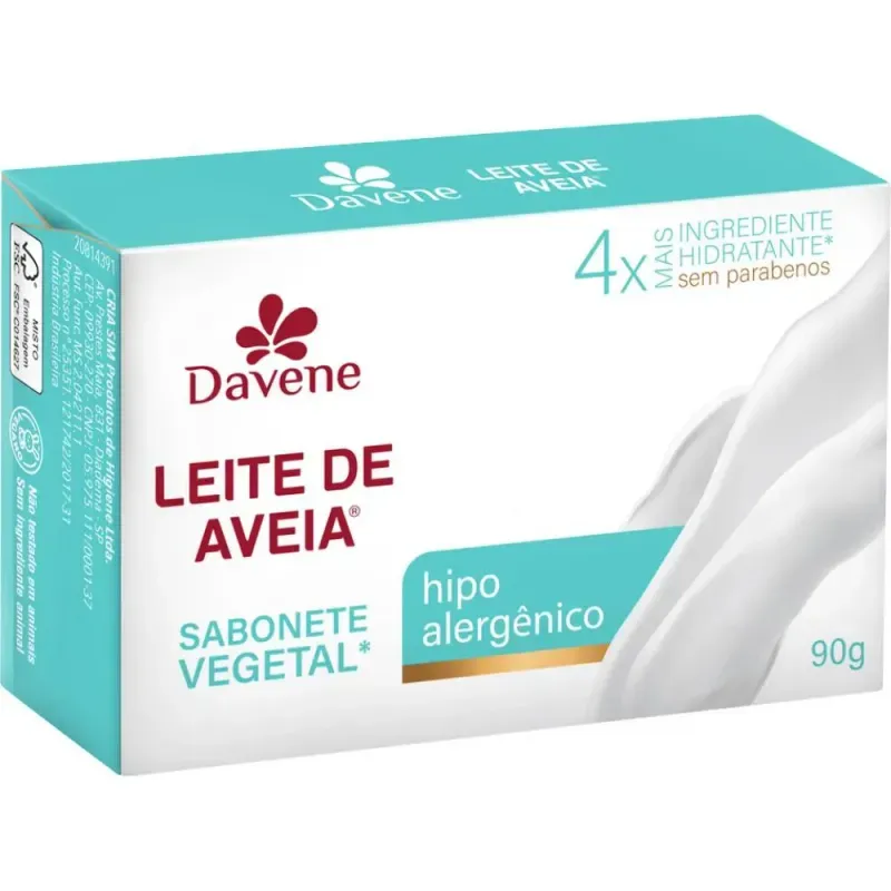 Sabonete Aveia Hipoalerg 90G - Davene 1