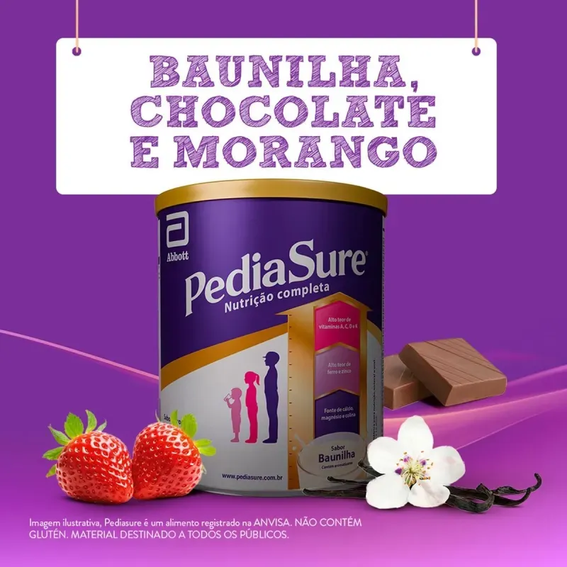 Suplemento Alimentar Infantil Pediasure Baunilha - 400g 3
