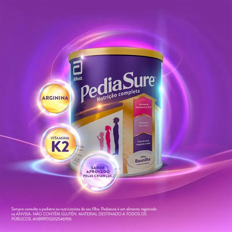 Suplemento Alimentar Infantil Pediasure Baunilha - 400g 4