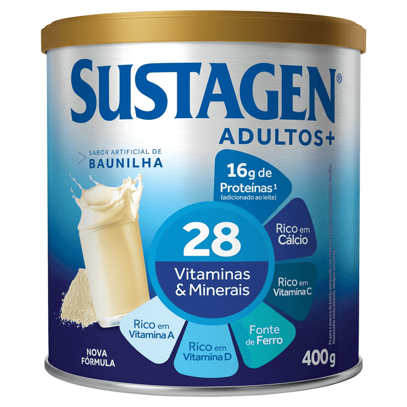 Complemento Alimentar Sustagen Adultos+ 400g - Baunilha 2