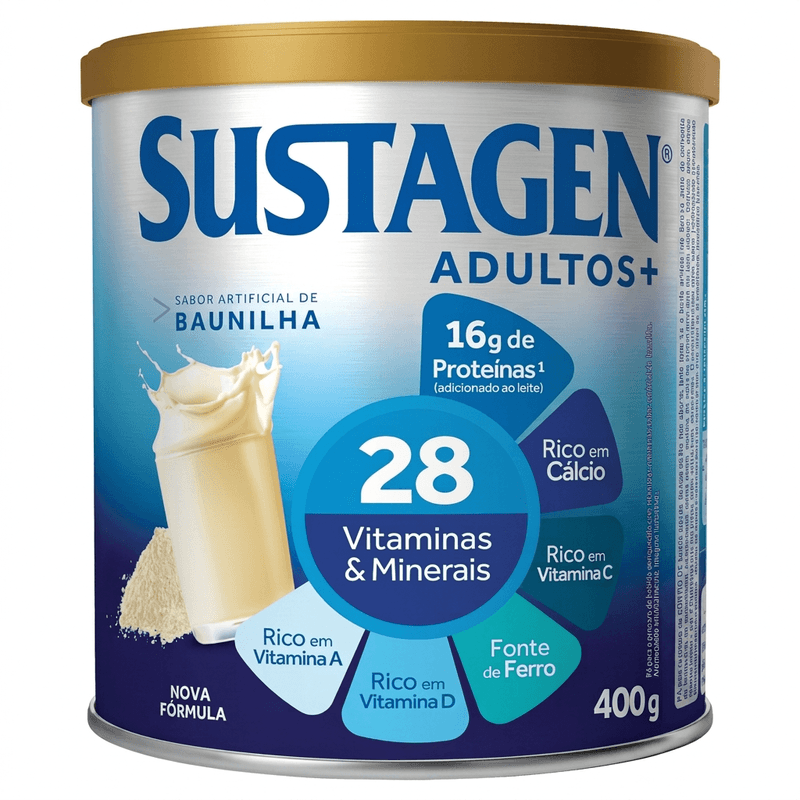 Complemento Alimentar Sustagen Adultos+ 400g - Baunilha 3